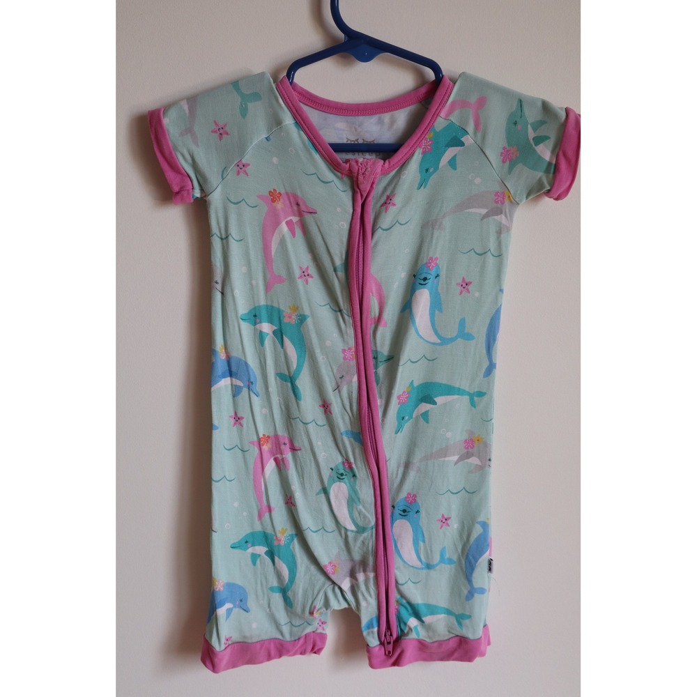 Little Sleepies Dolphin Dance Shorty Zippy 12-18 Months